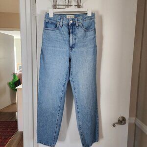 Madewell Perfect Vintage Straight Jean 27 Light Wash High Rise